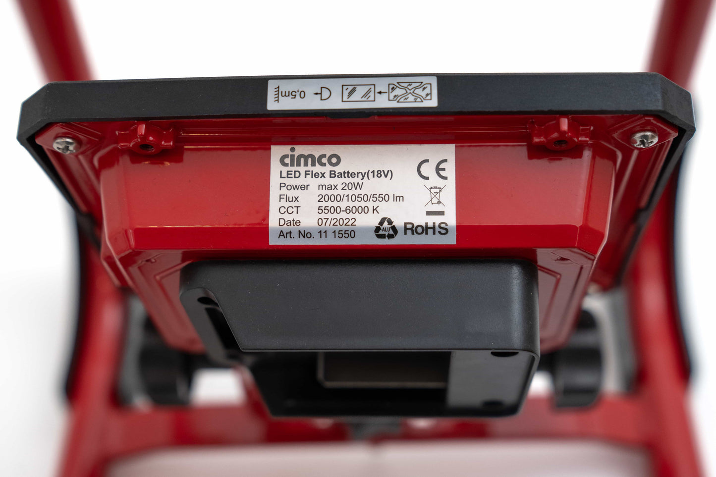 CIMCO 111550 LED-Bauleuchte Akku für 18V Akkus Bosch und Makita, Ceiling Light Fixtures, Anders Smart