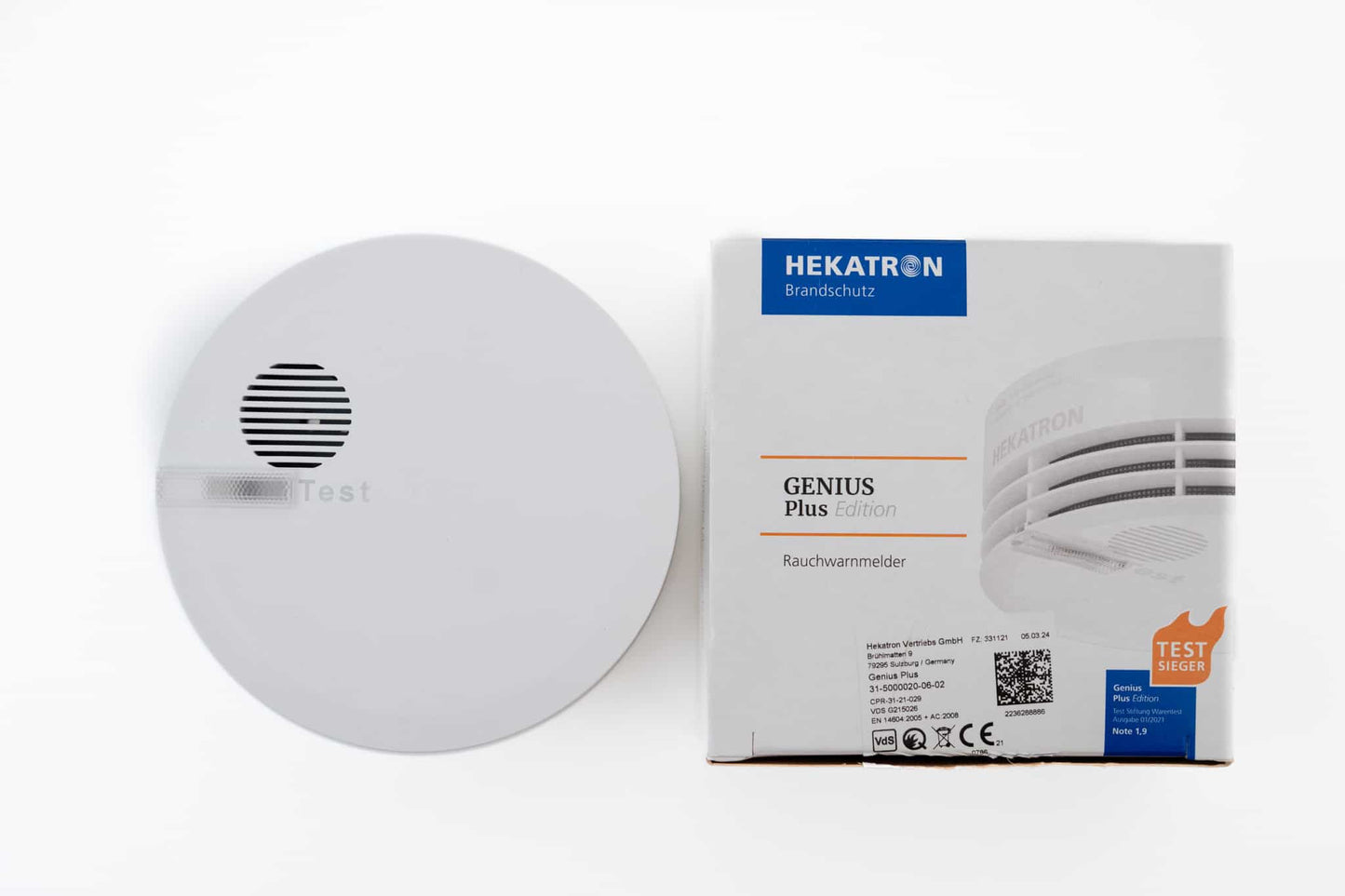 HEKATRON Genius Plus Rauchmelder 3,6V/DC VdS ws autark, Ceiling Light Fixtures, Anders Smart