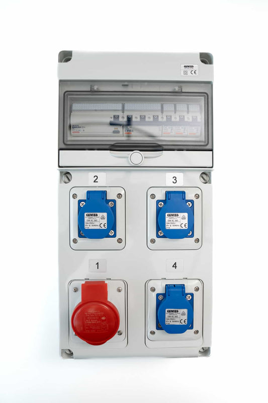 Gewiss CEE-Kombination: IP44 1x16A5p400V 3xSteckdosen, Ceiling Light Fixtures, Anders Smart