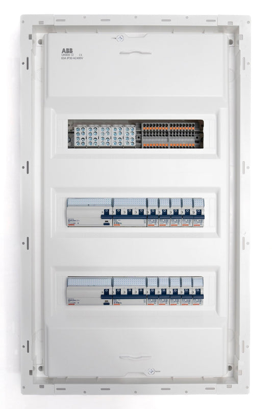 Unterverteilung - Aufputz 36TE 2FI + 2x3pol LS mit Tür, Uncategorized, Anders Smart