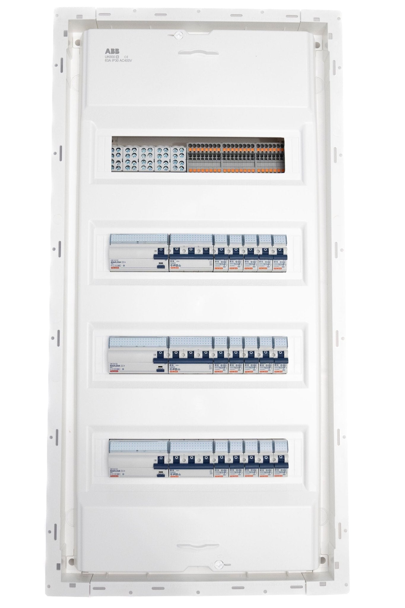 Unterverteilung - Aufputz 48TE 3FI + 3x3pol LS mit Tür, Uncategorized, Anders Smart